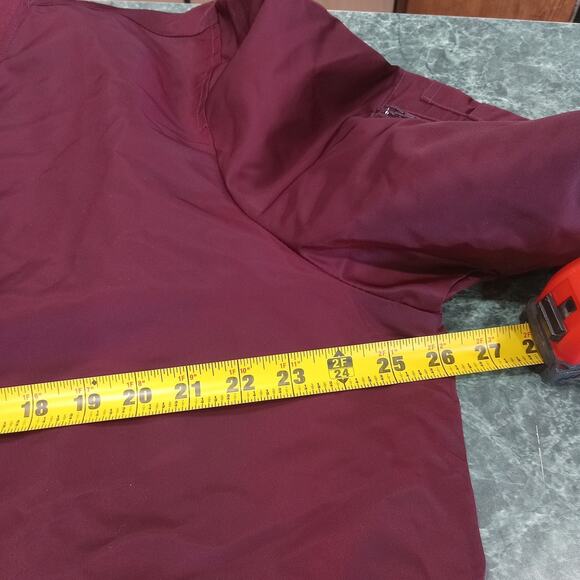 American Rag Cie Mens Burgundy Bomber Flight Jacket Sz XXL Satin Silky New NWT - Picture 9 of 10